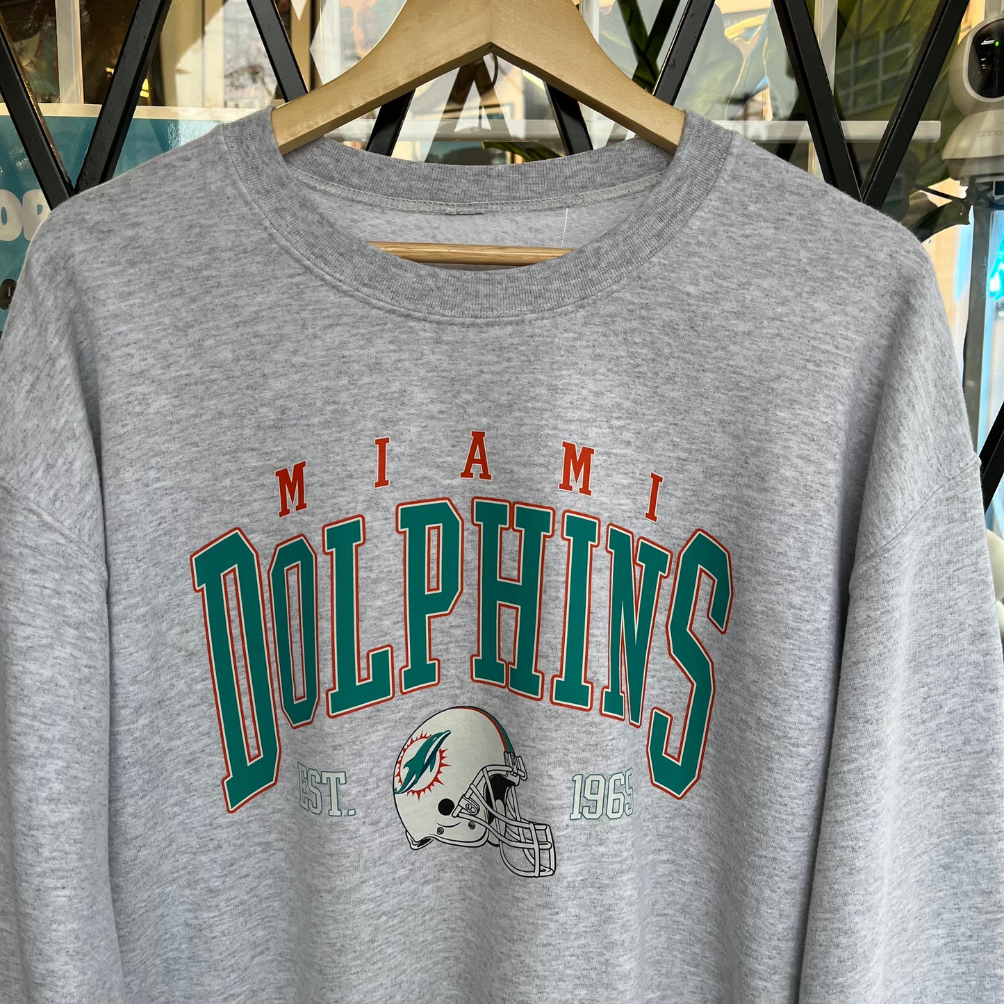 Newer Miami Dolphins Crewneck- Size L