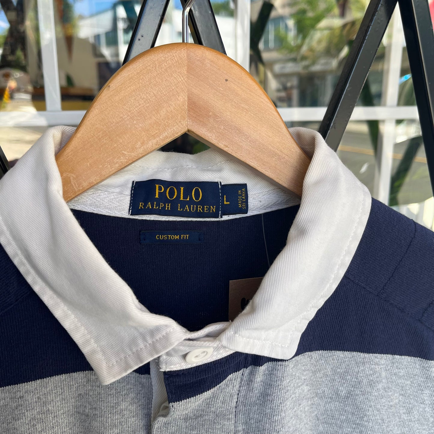 Polo Ralph Lauren Striped Rugby Long Sleeve - Size L
