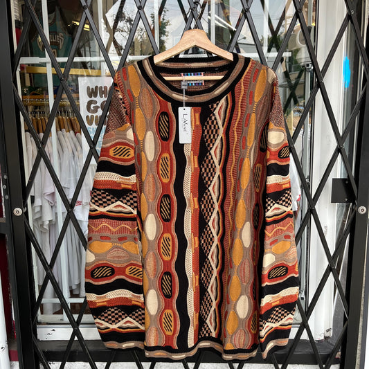 Vintage Coogi Style 3D Knit Sweater - Size 4XL