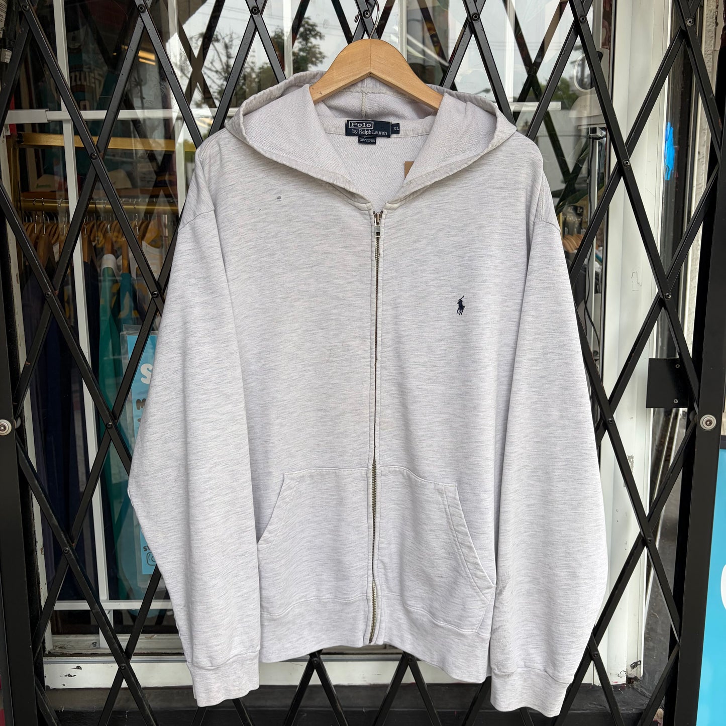 Vintage Polo Ralph Lauren Zip Up Hoodie - Size XL