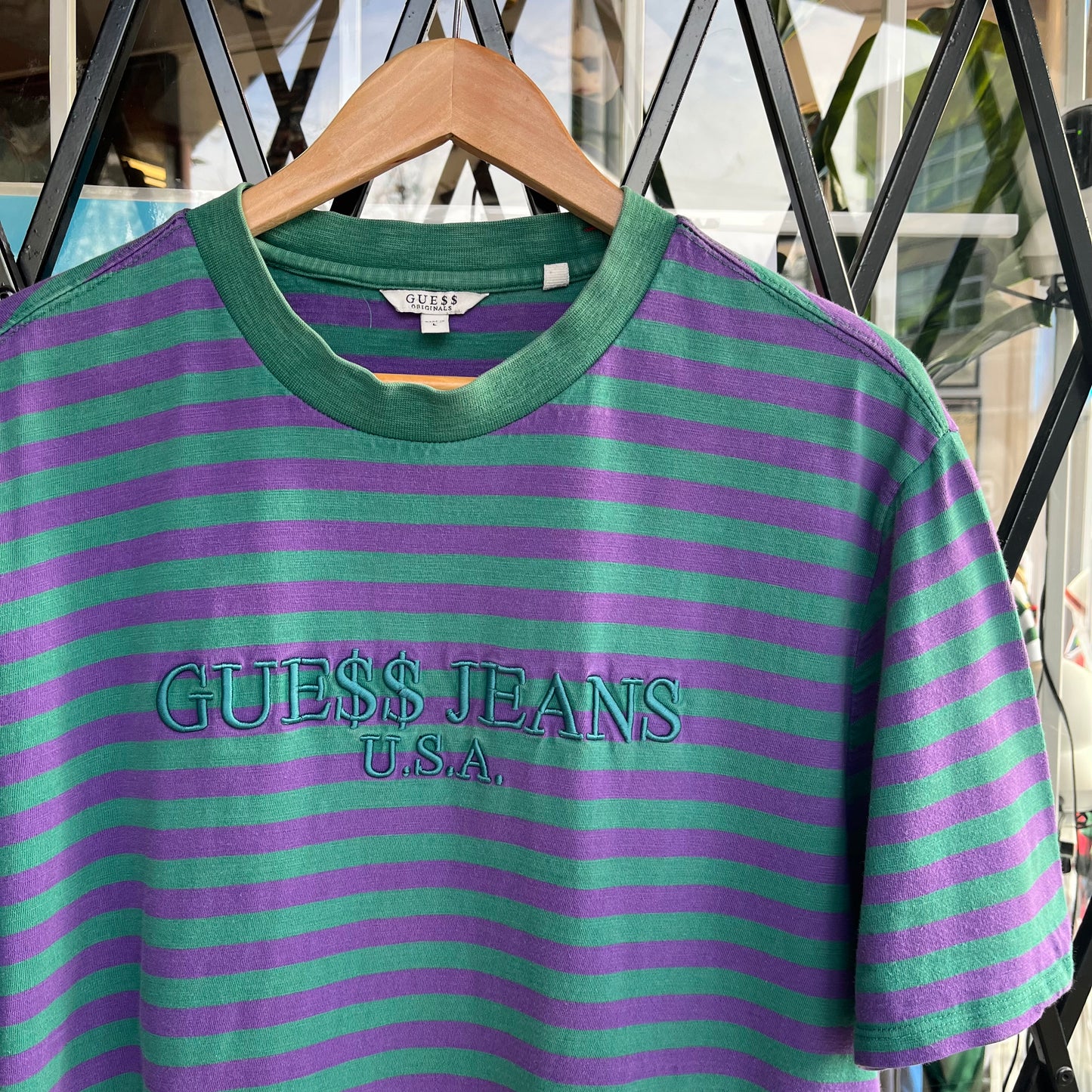 Guess x A$AP Striped Tee - Size L