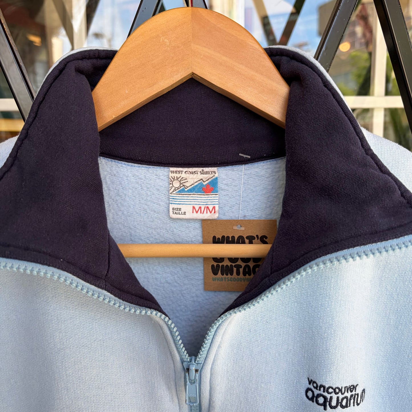 Vintage Vancouver Aquarium Quarter Zip Sweater - Size M