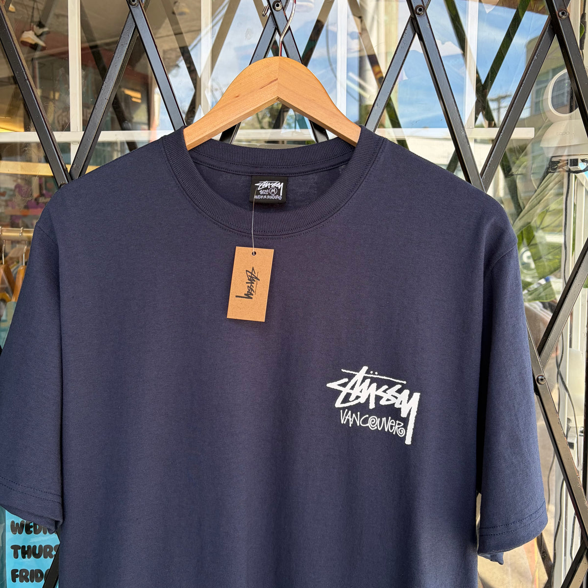 Stussy Vancouver Stock Tee Navy - Size M