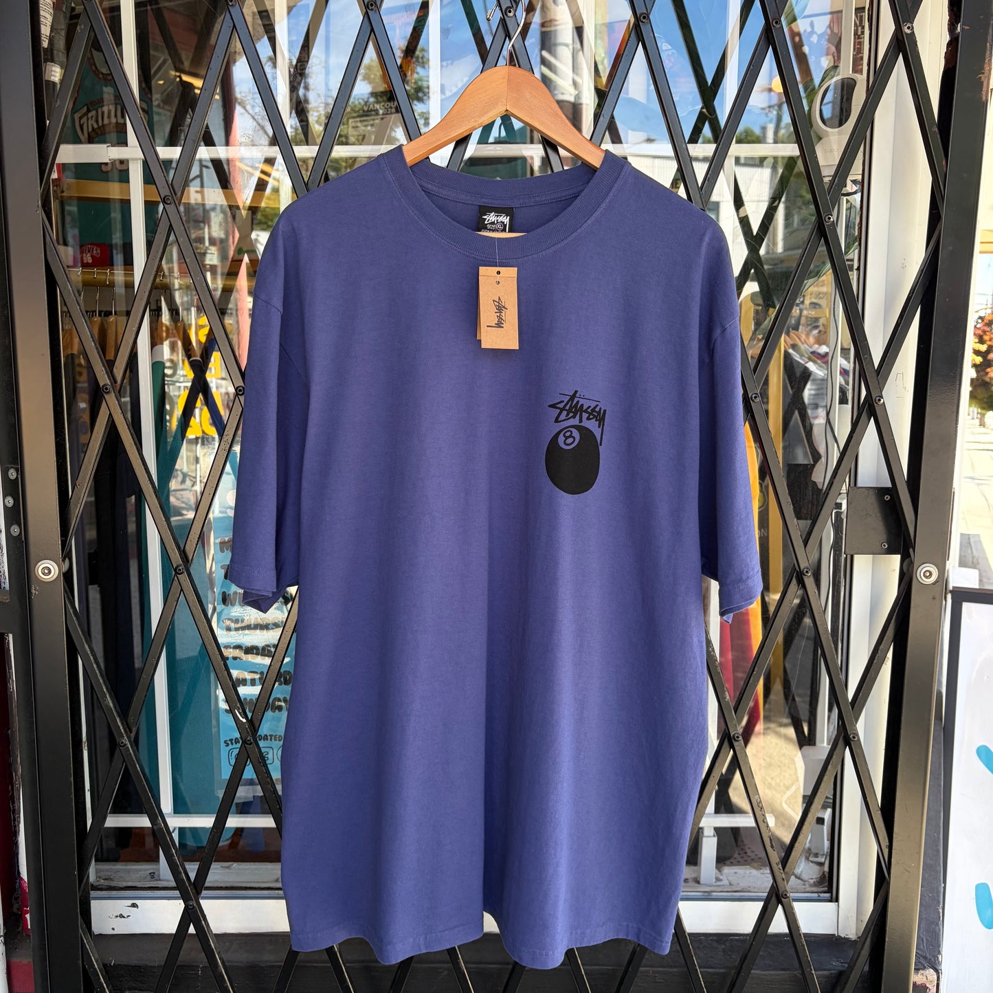 Stussy 8 Ball Tee Indigo - Size XL