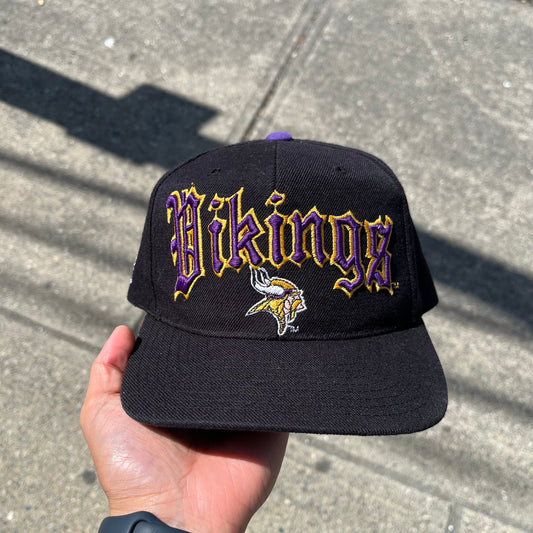 Vintage Minnesota Vikings Old English Snapback