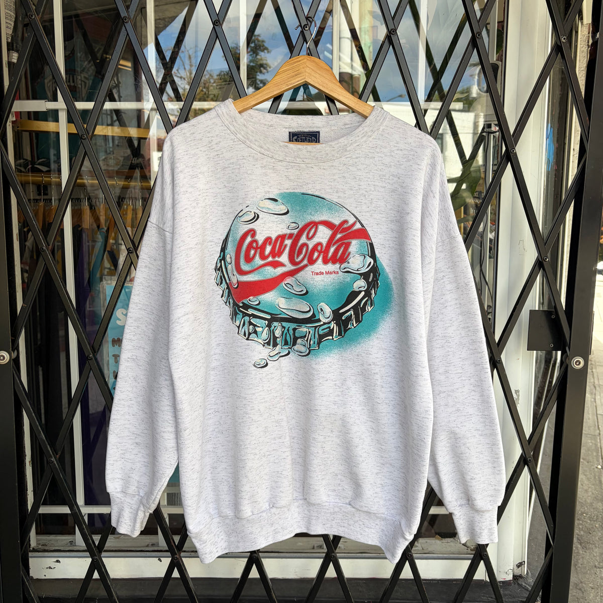 Vintage Coca Cola Bottle Cap Crewneck - Size L