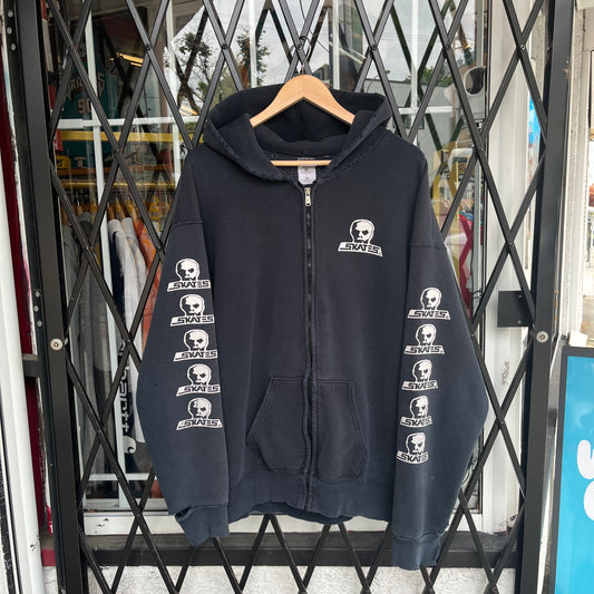 Vintage Distressed Skates Hoodie - Size XXL