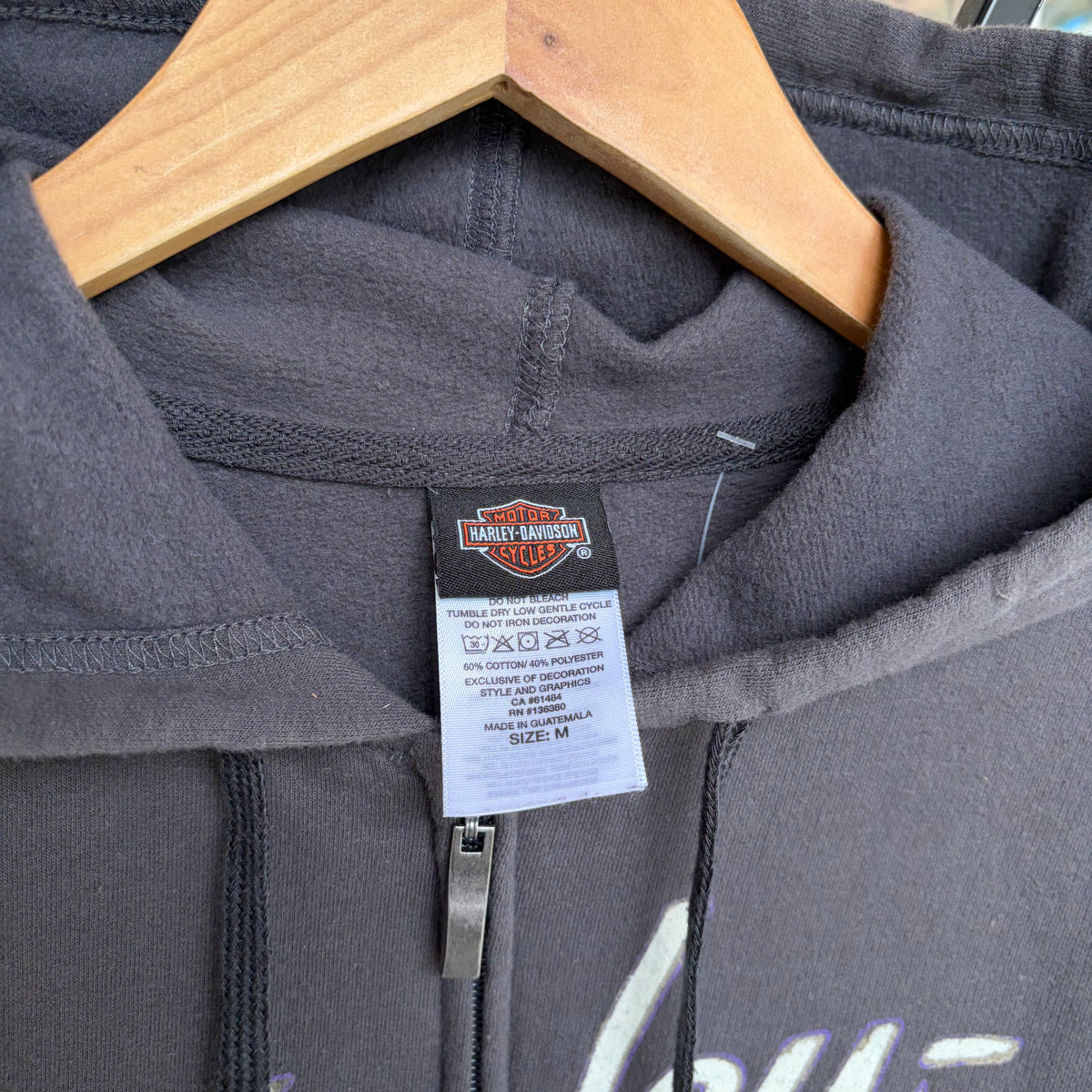 Harley Davidson Zip Up Hoodie - Size Women’s M