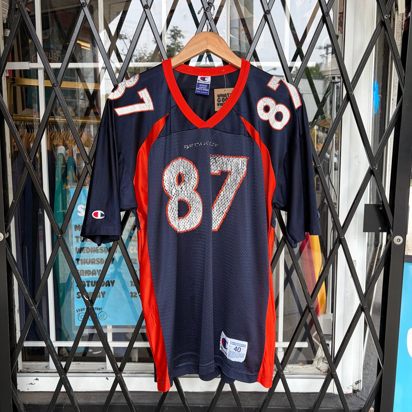 Vintage Champion Broncos McCaffrey Jersey - Size 40 (M)