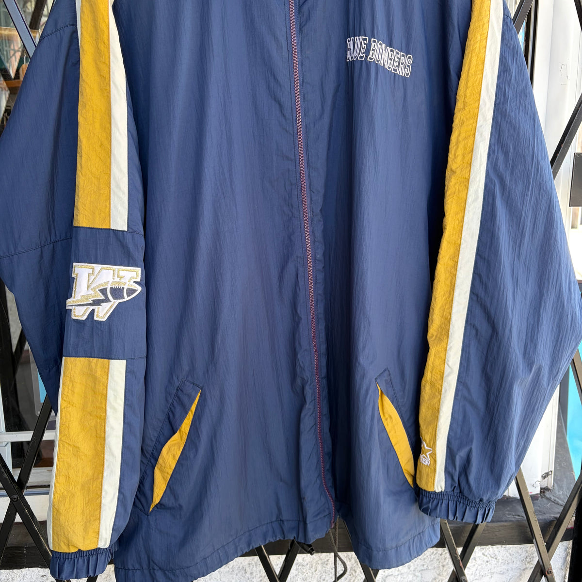 Vintage Starter Winnipeg Blue Bombers Windbreaker - Size XXL
