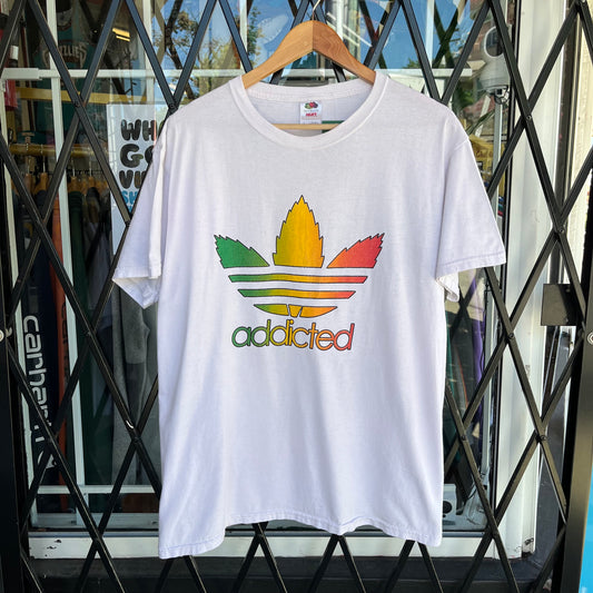 Adidas Weed Parody Tee - Size L