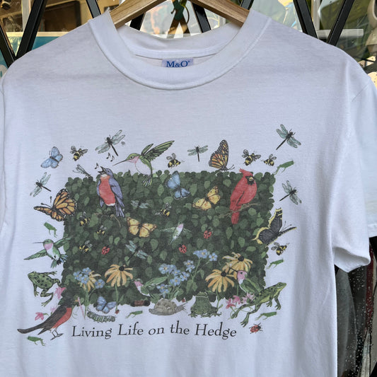 Vintage Nature Living Life on the Hedge Tee - Size M