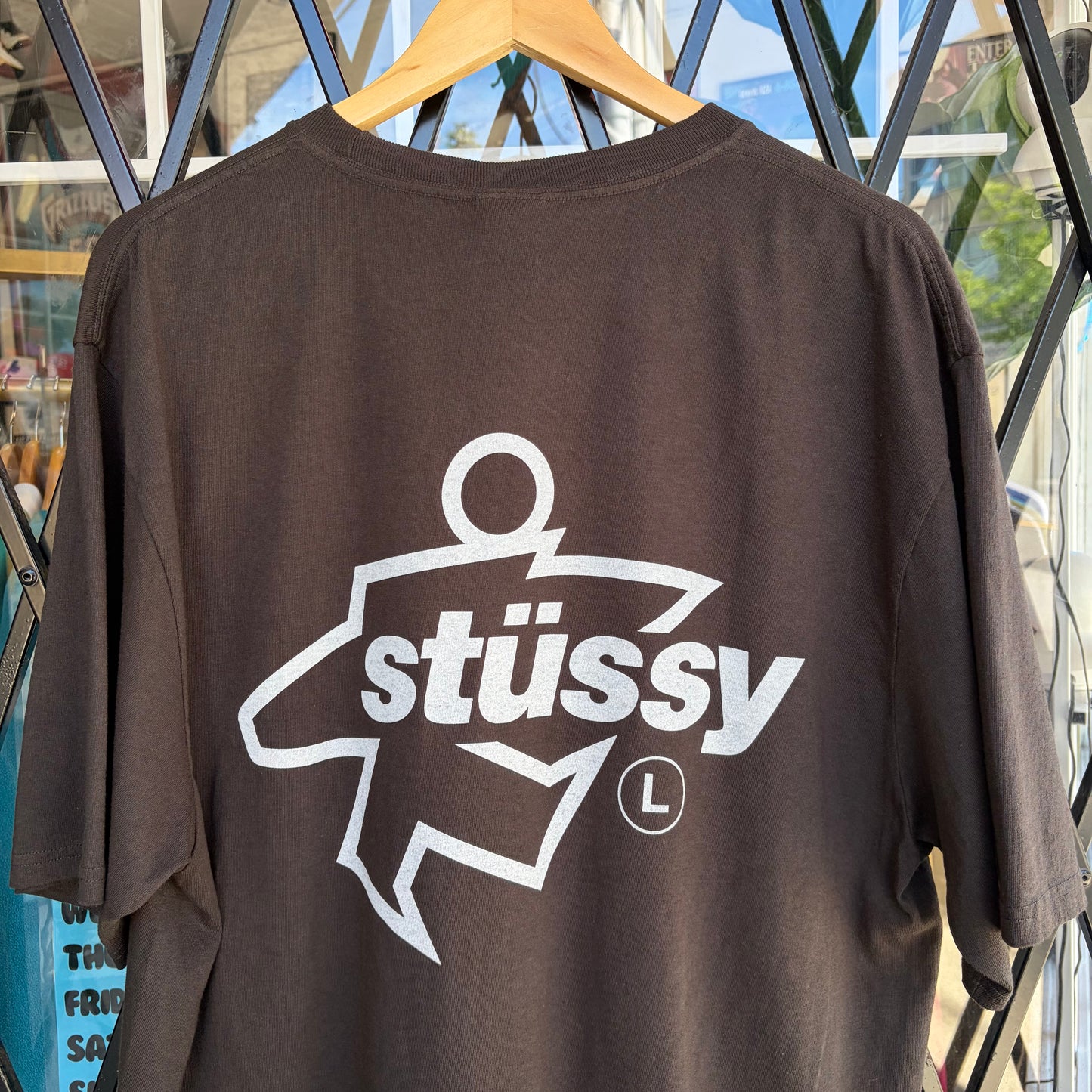 Stussy Surf Size Tee Faded Black - Size L