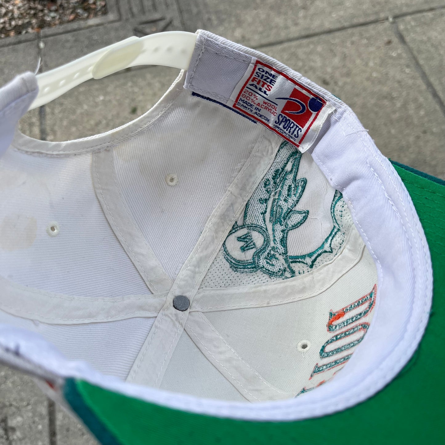 Vintage Sports Specialties Miami Dolphins Laser Snapback