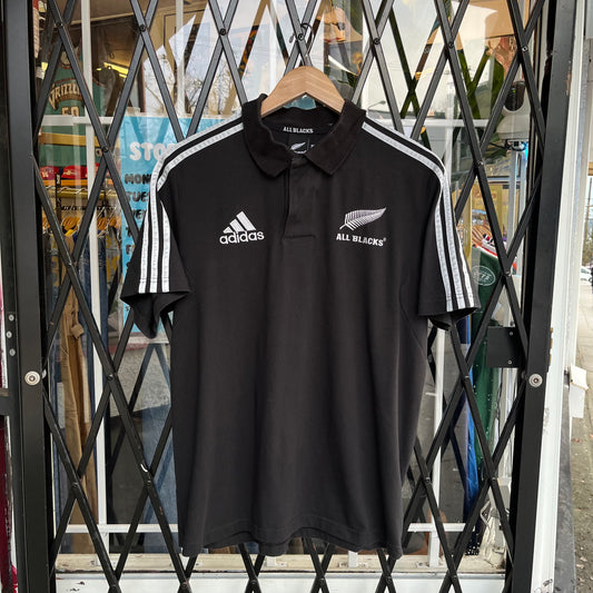 Adidas New Zealand All Blacks Rugby Shirt - Size L