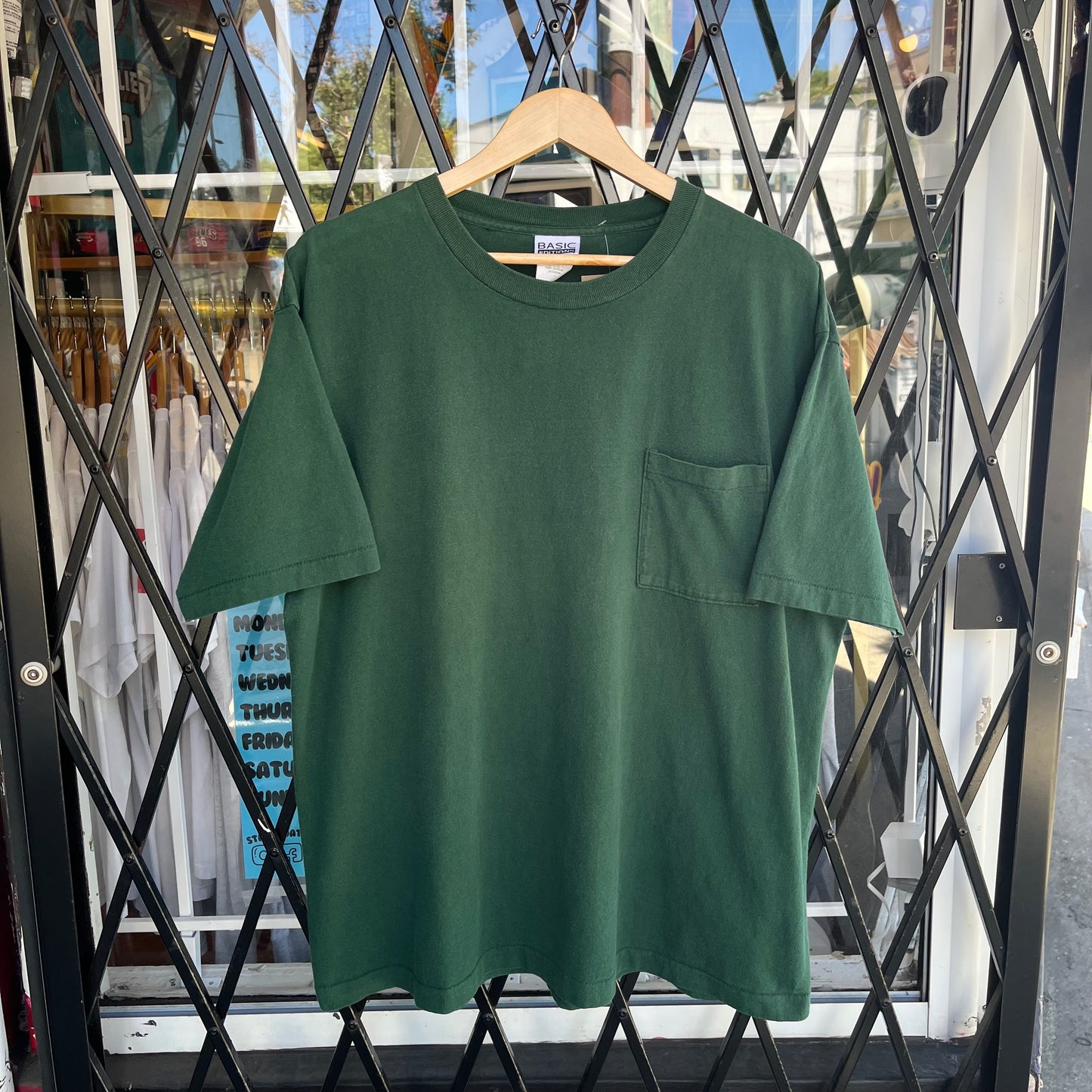 Vintage Blank Pocket Tee - Size XXL