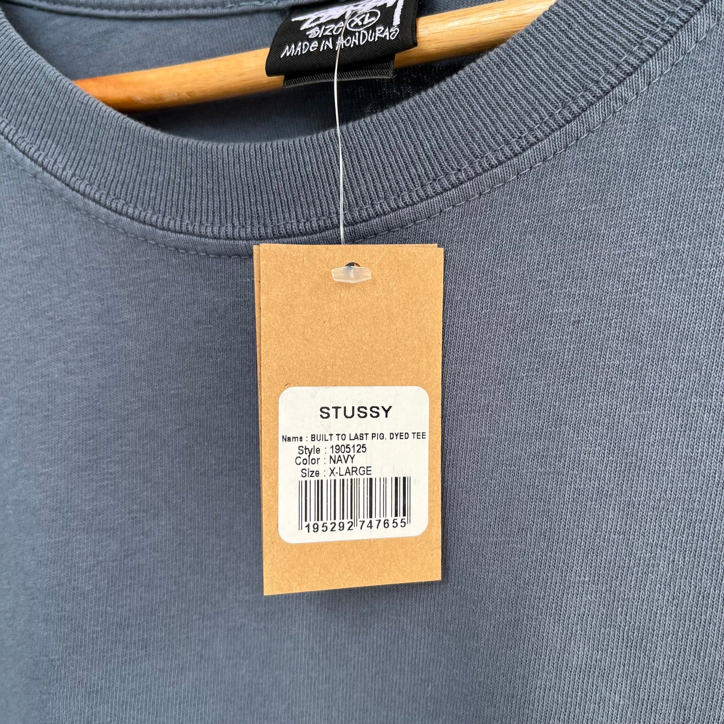 Stussy Built To Last Tee Navy - Size XL