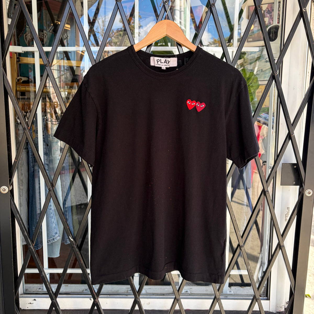 CDG Play Hearts Tee - Size XL