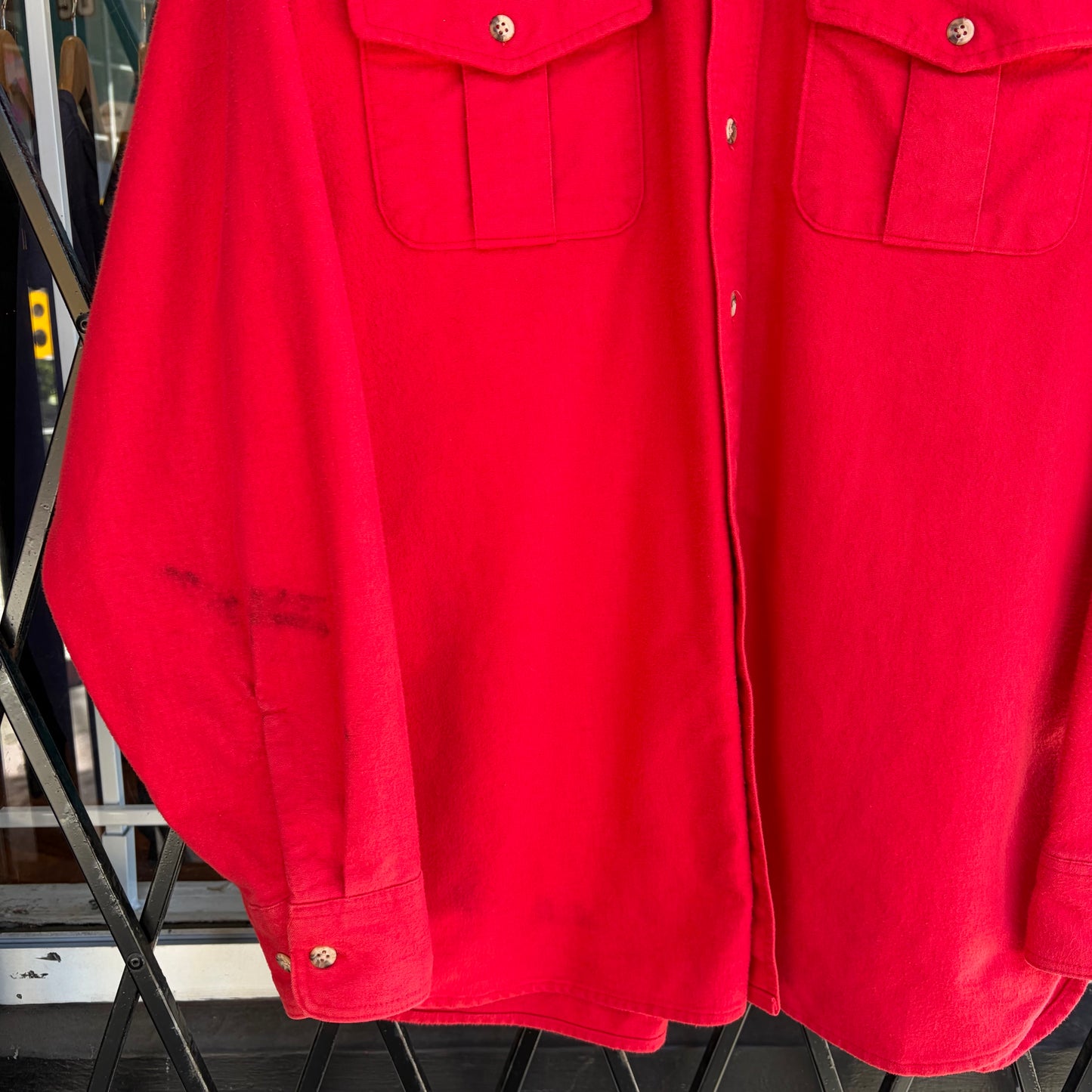 Vintage Eddie Bauer Chamois Button Up Shirt - Size XL