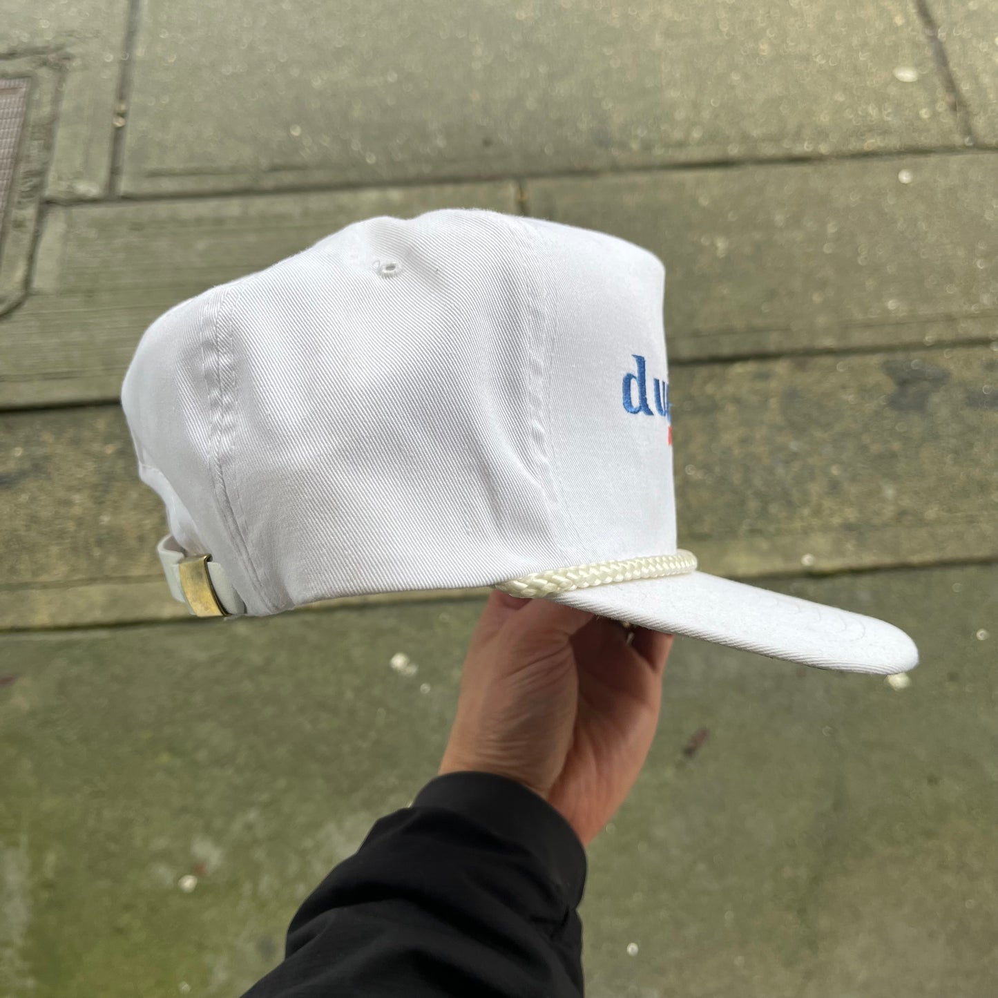 Vintage Dealership Dueck on Marine Strapback Hat