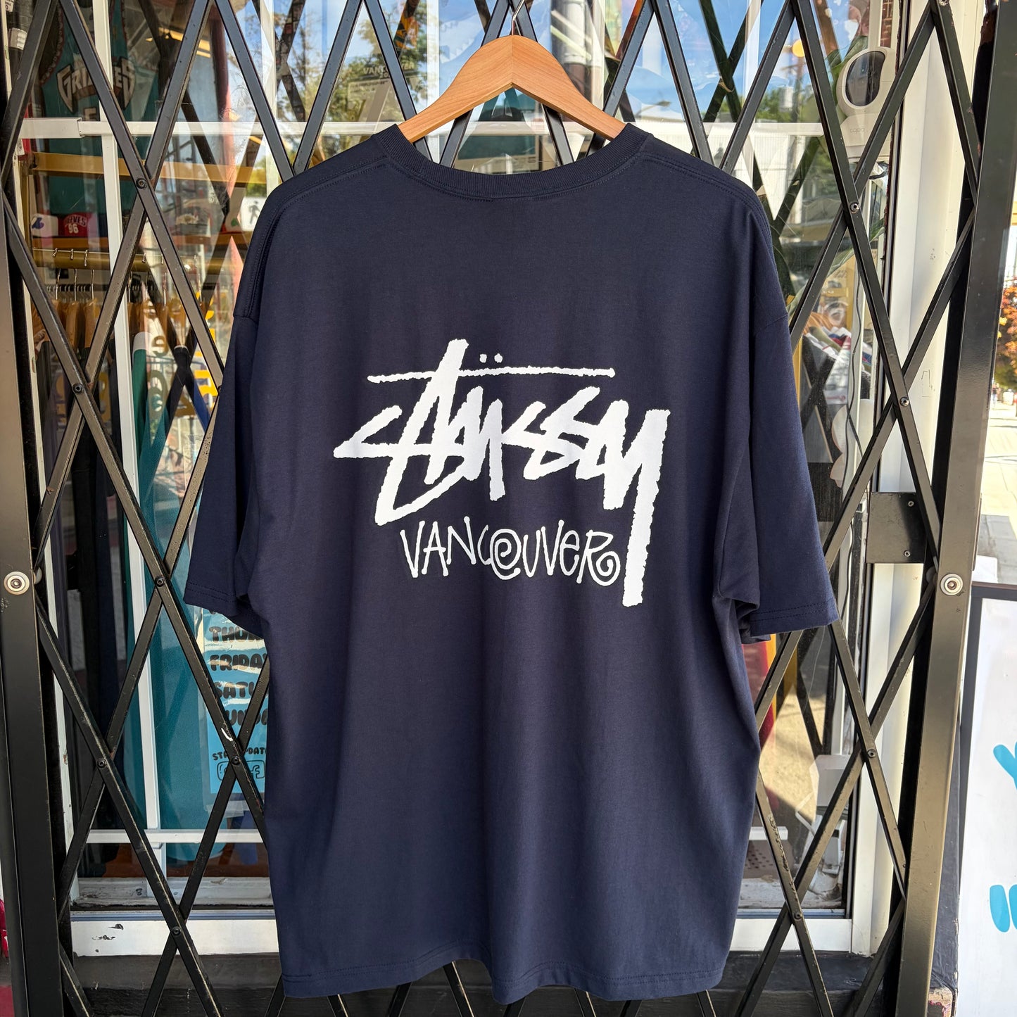 Stussy Vancouver Stock Tee Navy - Size XXL