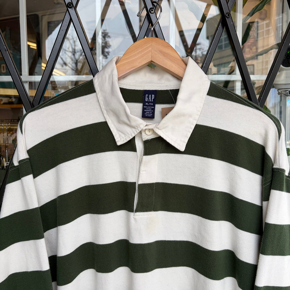 Gap Striped Rugby Long Sleeve - Size XL