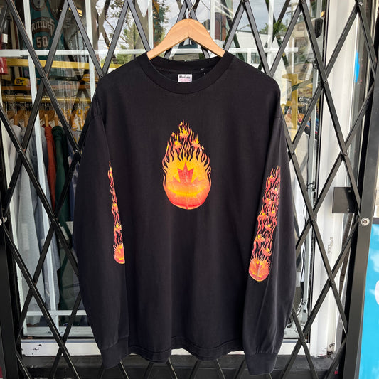 Vintage Canadian Flames Long Sleeve - Size XL