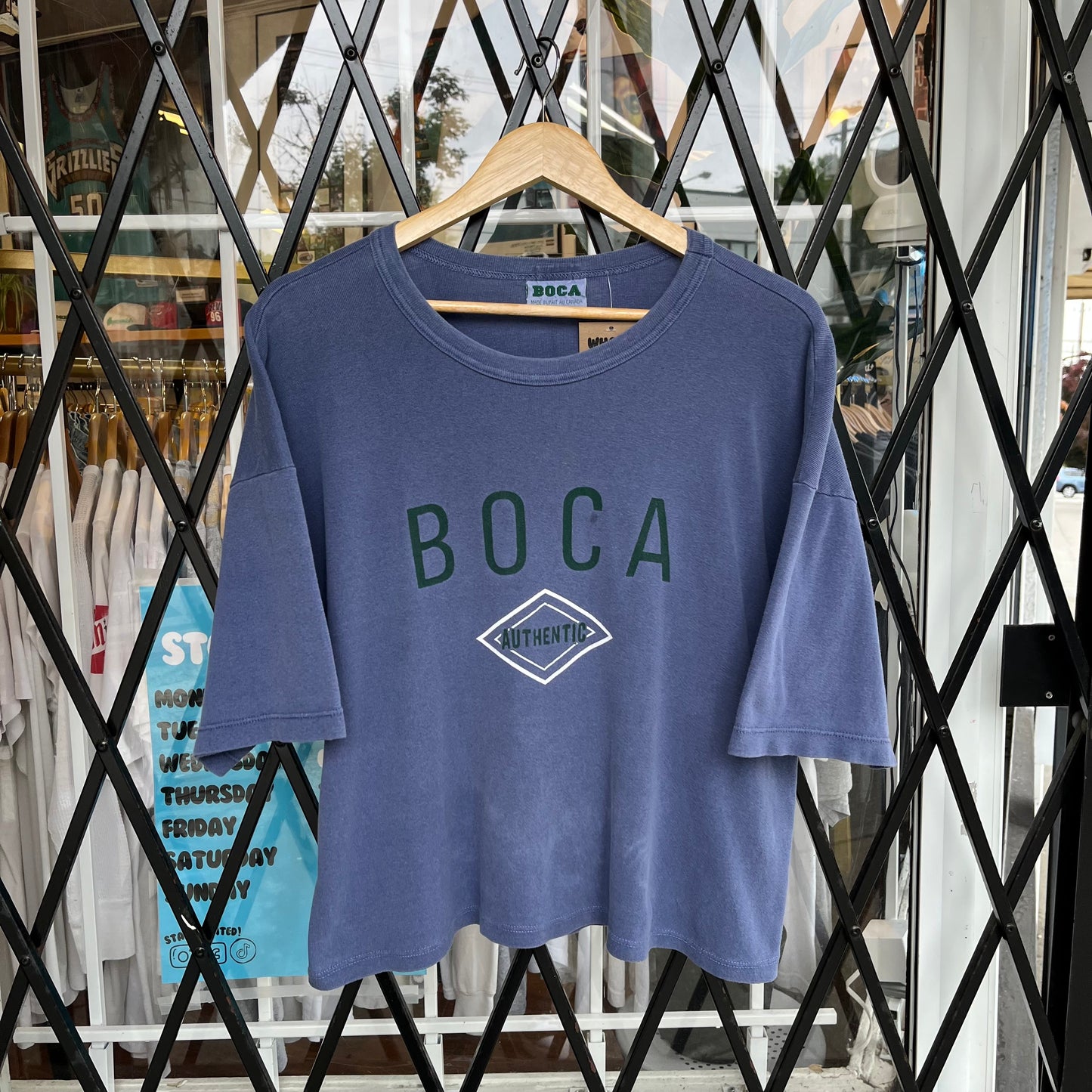 Vintage Boca Baggy Cropped Tee - Size L