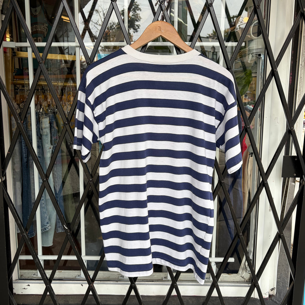 Vintage Blank Striped Tee - Size M