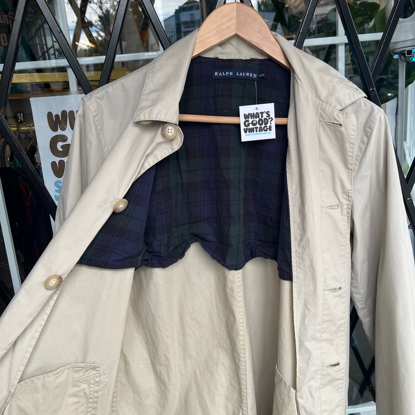 Vintage Ralph Lauren Light Trench Coat - Size S