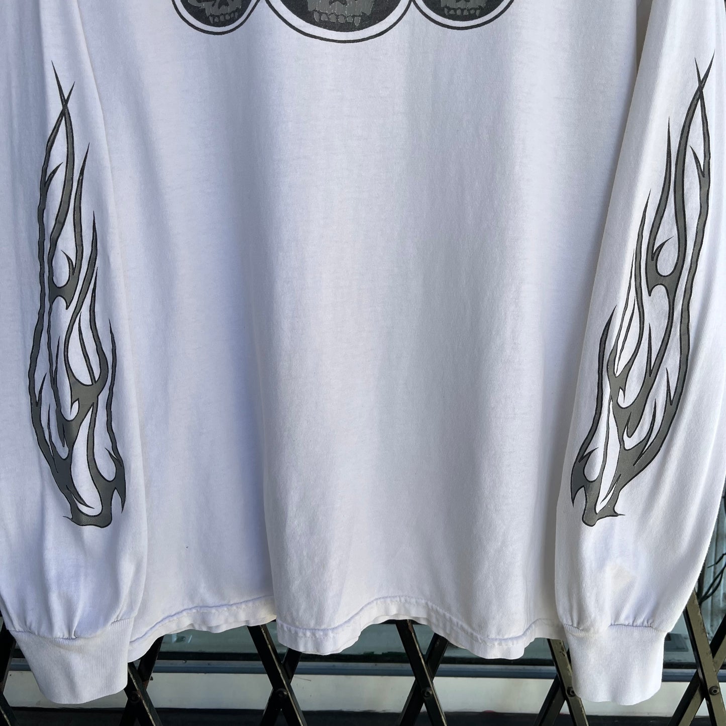 Y2K Reflex Skulls along Sleeve - Size L