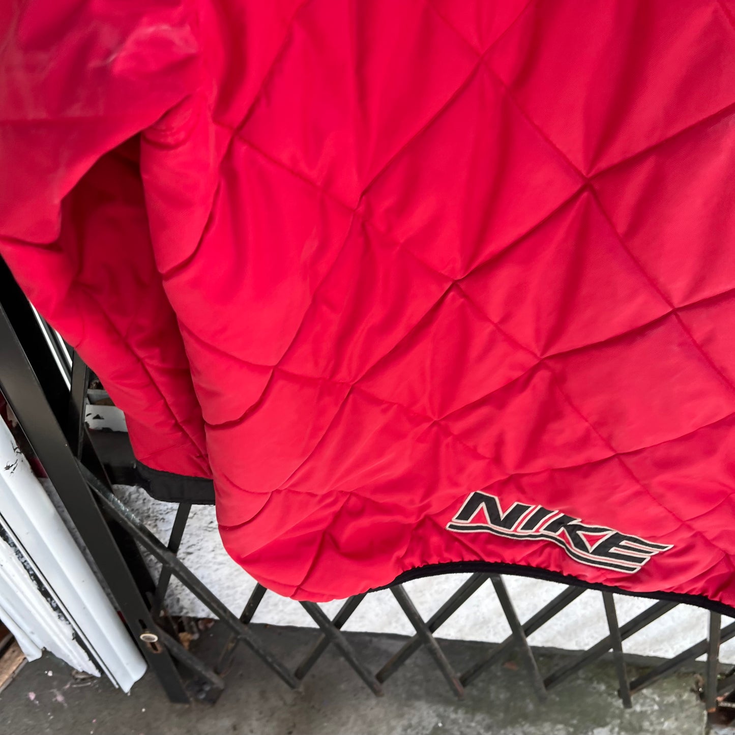 Vintage Nike Quilted Fleece Lined Jacket - Size L