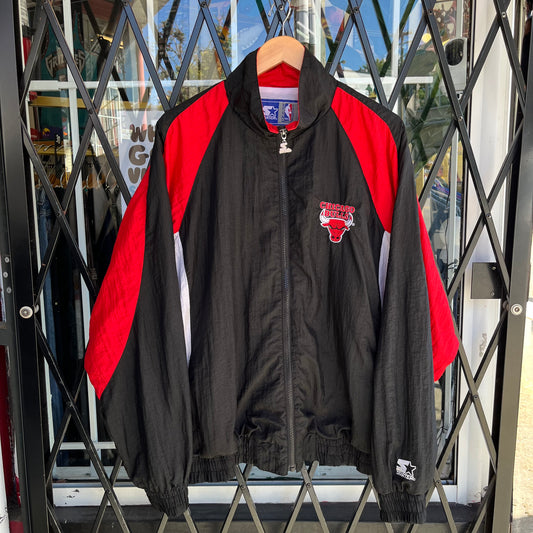 Vintage Starter Chicago Bulls Windbreaker - Size XL