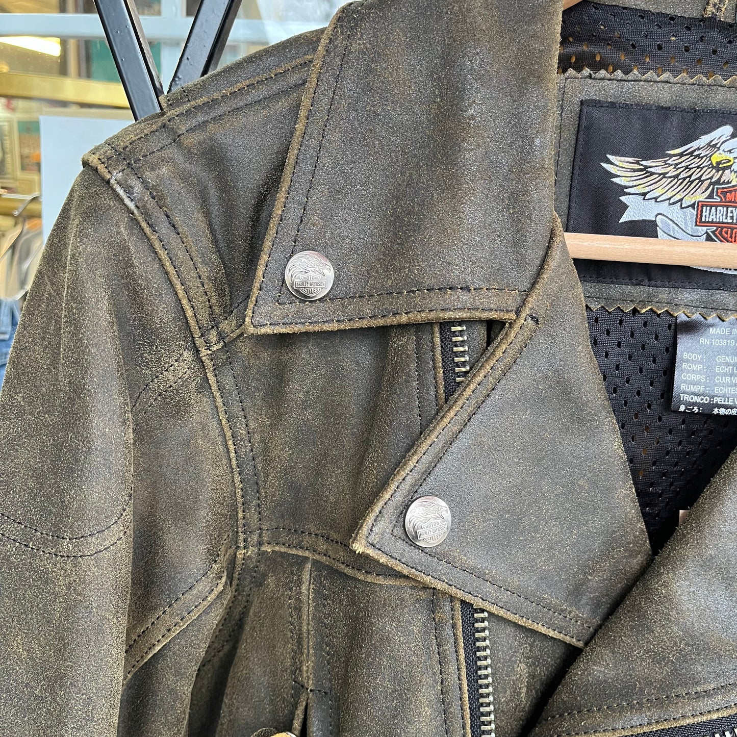 Harley Davidson Genuine Leather Jacket - Size S