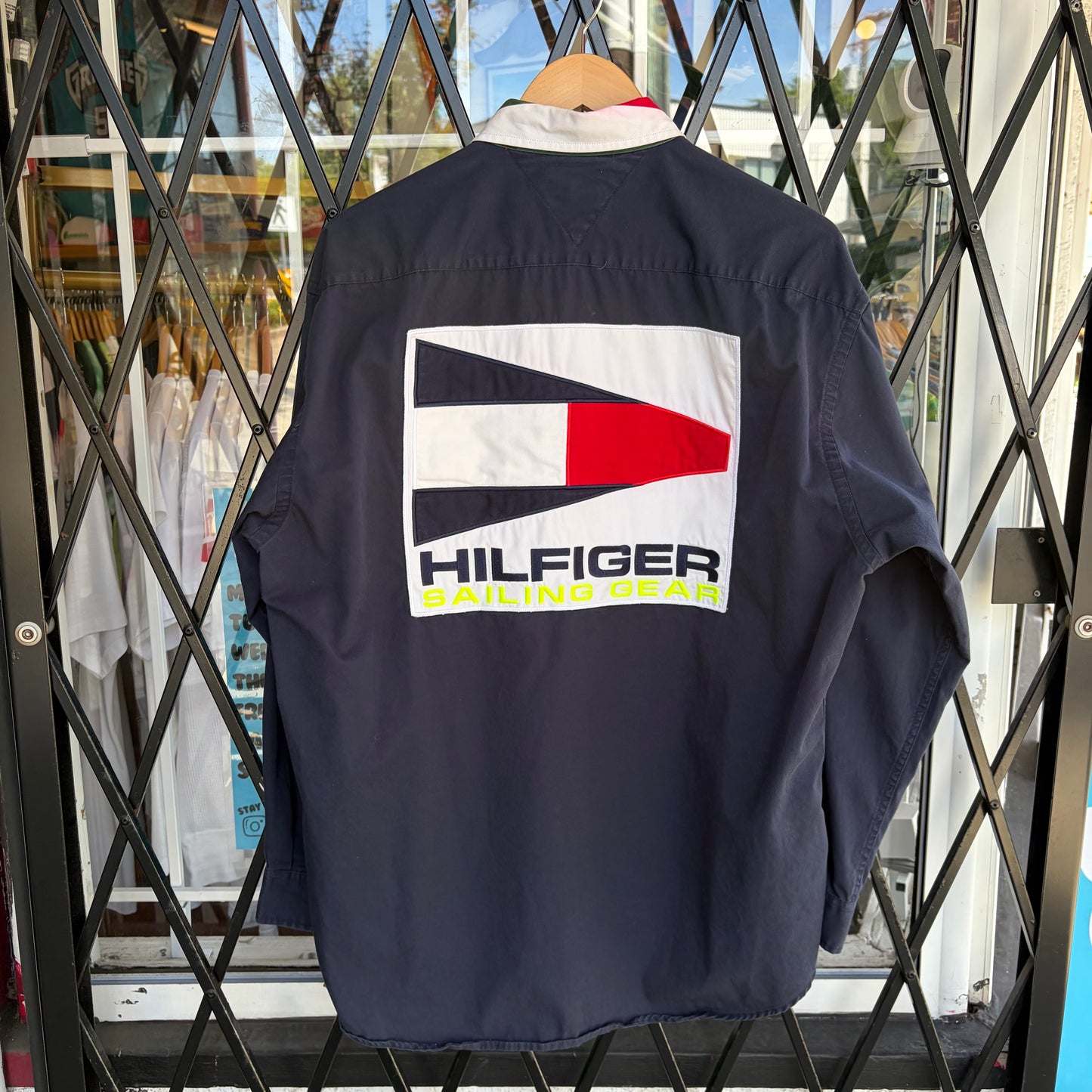 Vintage Tommy Hilfiger Sailing Gear Button Up Shirt - Size M