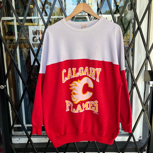 1989 Calgary Flames Crewneck - Size XL
