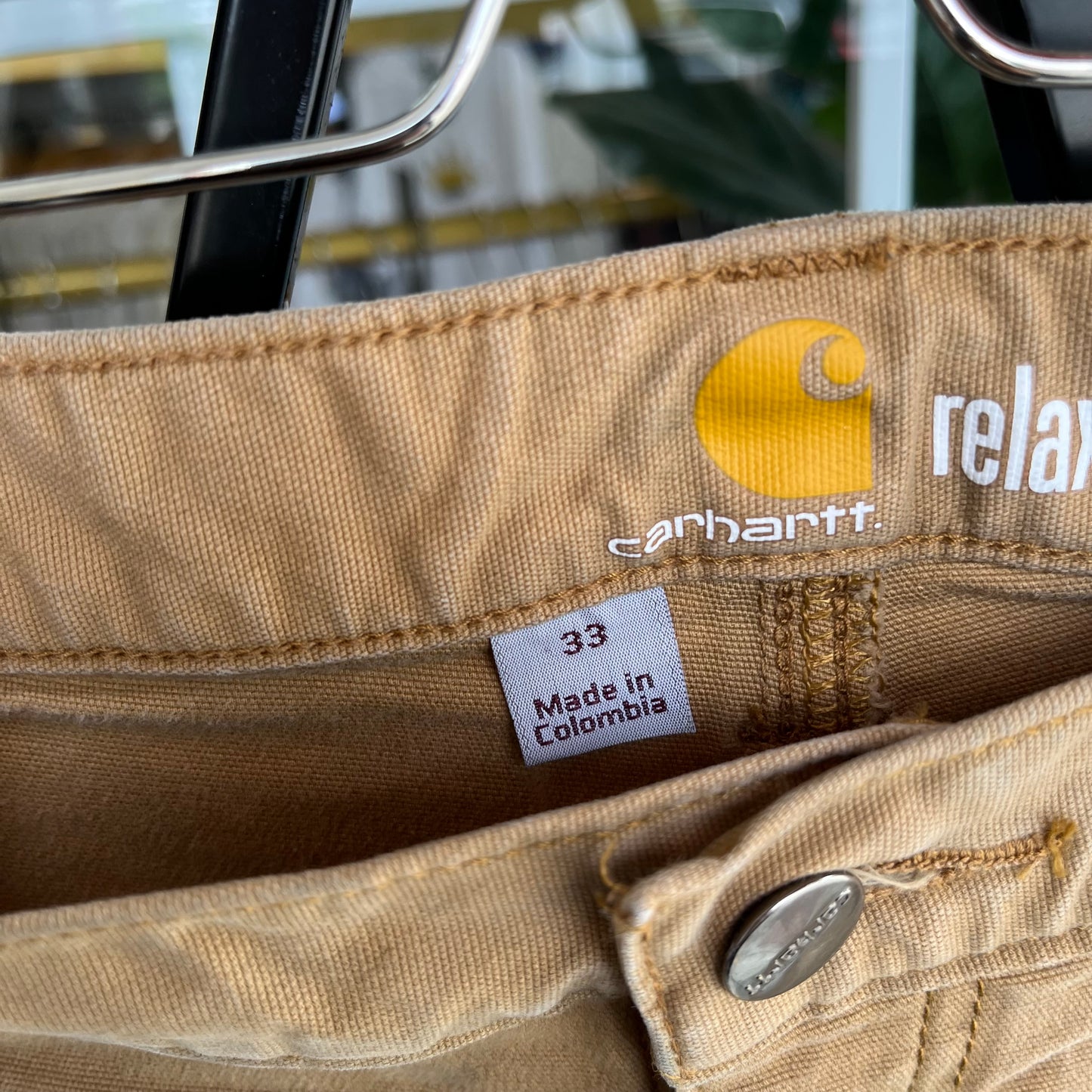 Carhartt Khaki Shorts - Size 33W