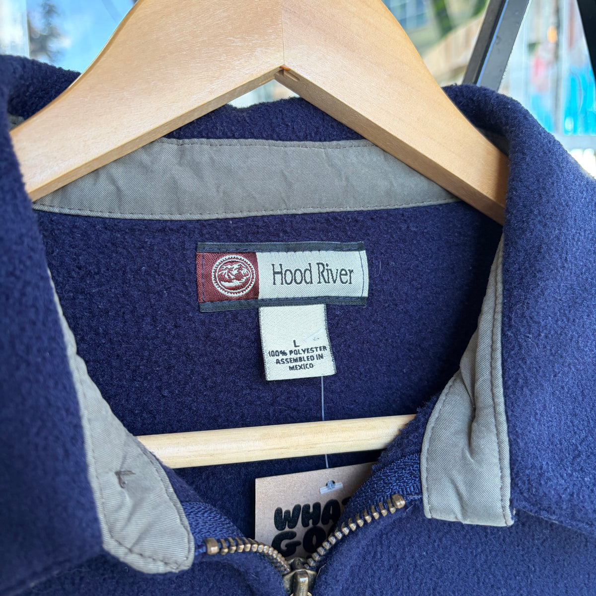 Vintage Fleece Harrington Jacket - Size L