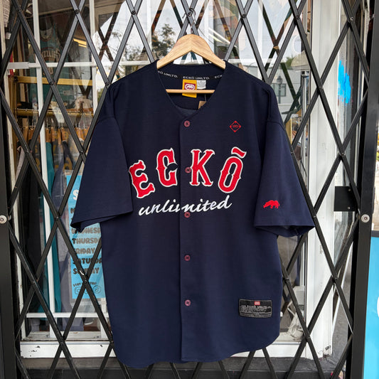 Y2K Ecko Unltd Baseball Jersey - Size XL