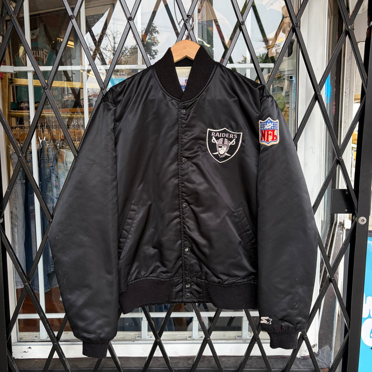 Vintage Starter Raiders Satin Jacket - Size L