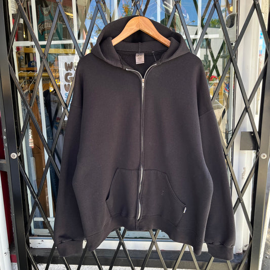 2000’s Russell Blank Zip Up Hoodie - Size XL