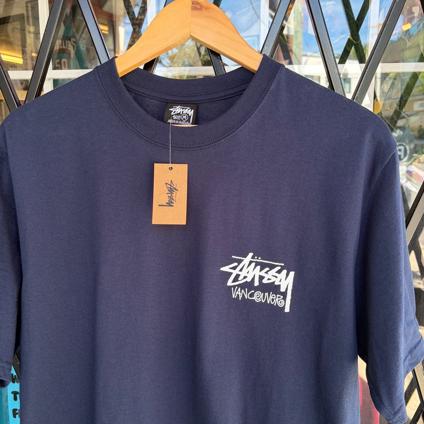 Stussy Vancouver Stock Tee Navy - Size M