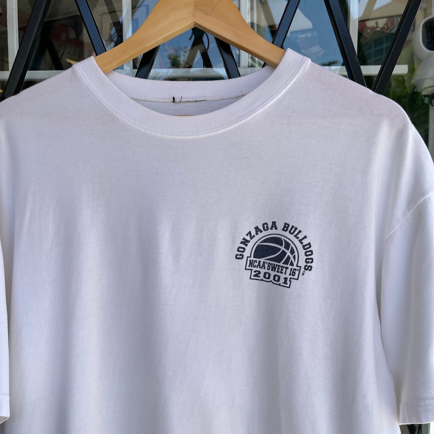 2001 Gonzaga NCAA Sweet 16 Bracket Tee - Size XL