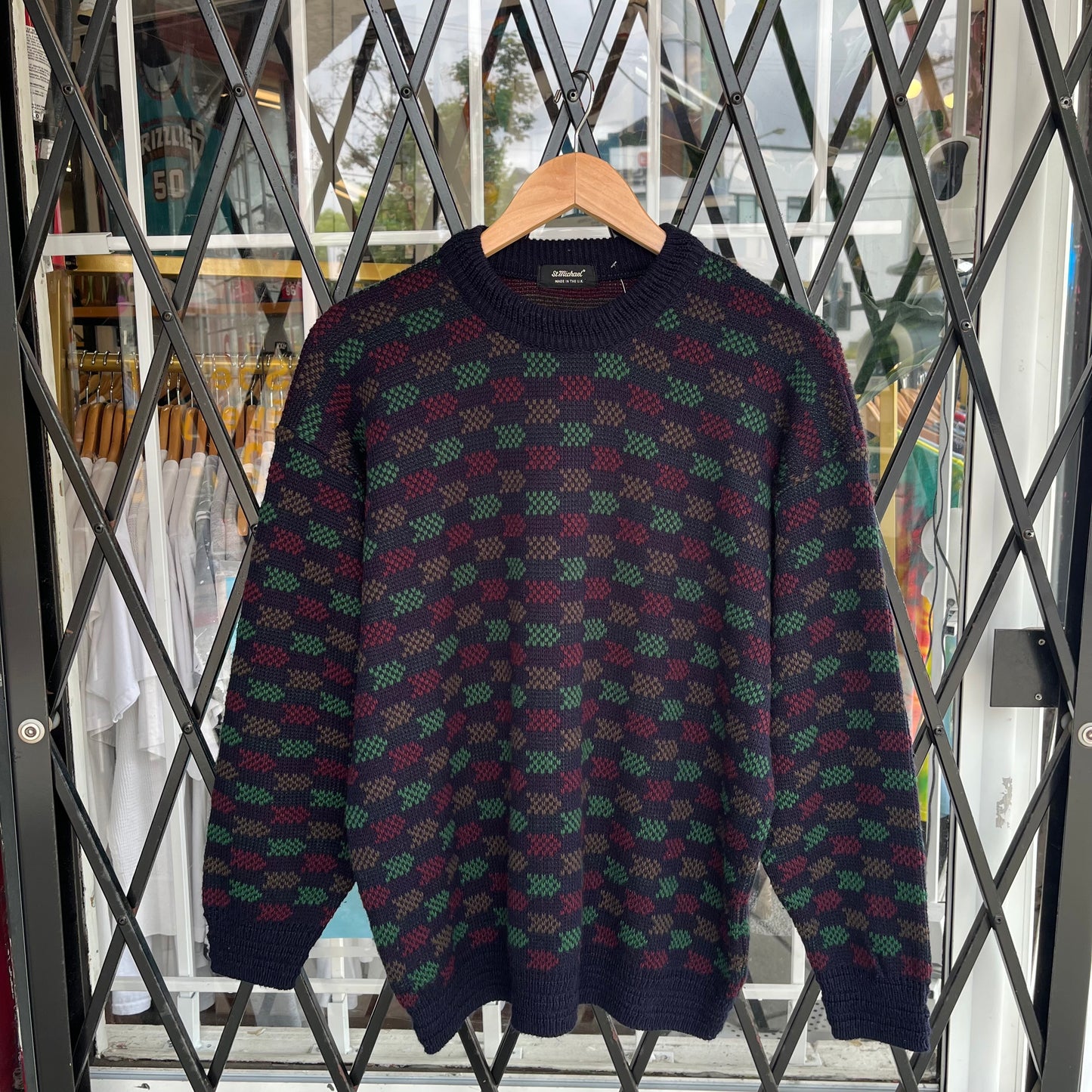 Vintage Acrylic Knit Sweater - Size L