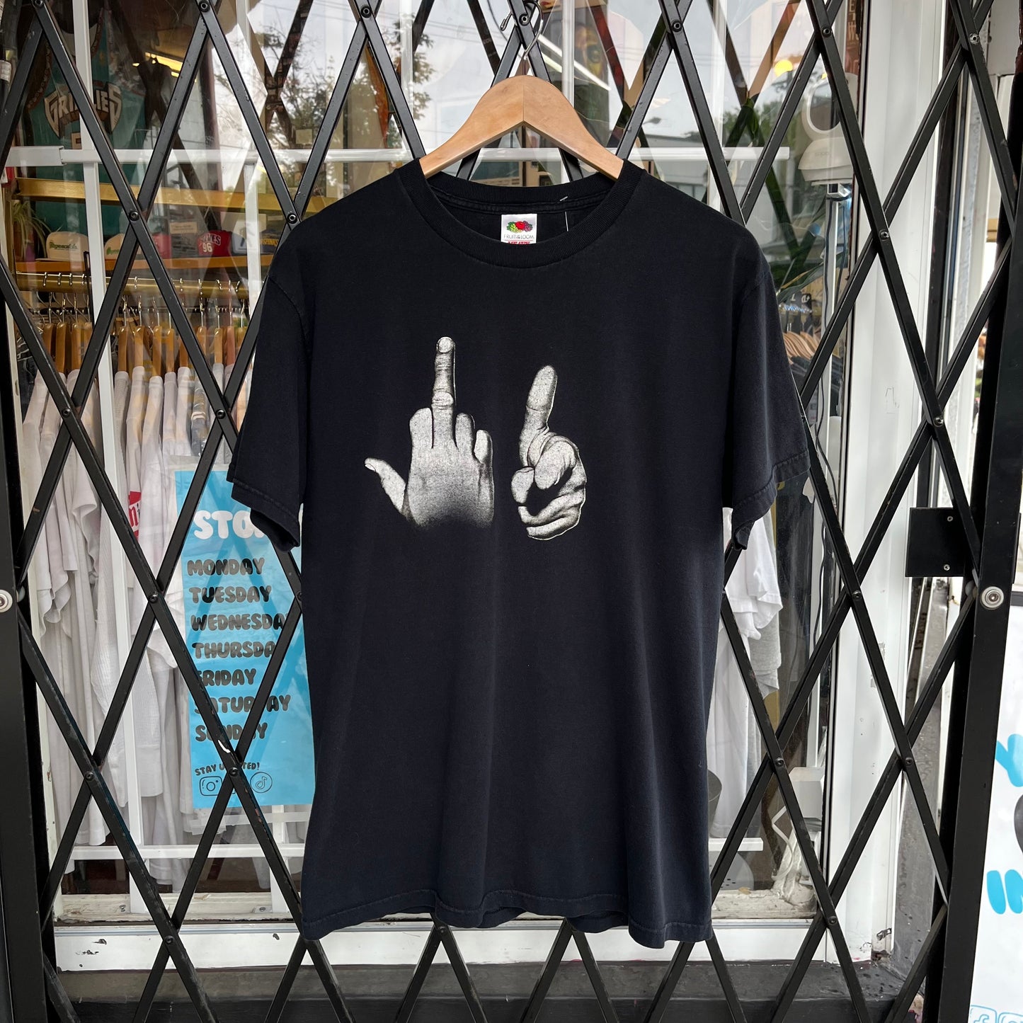 Vintage Fuck You Hands Tee - Size L