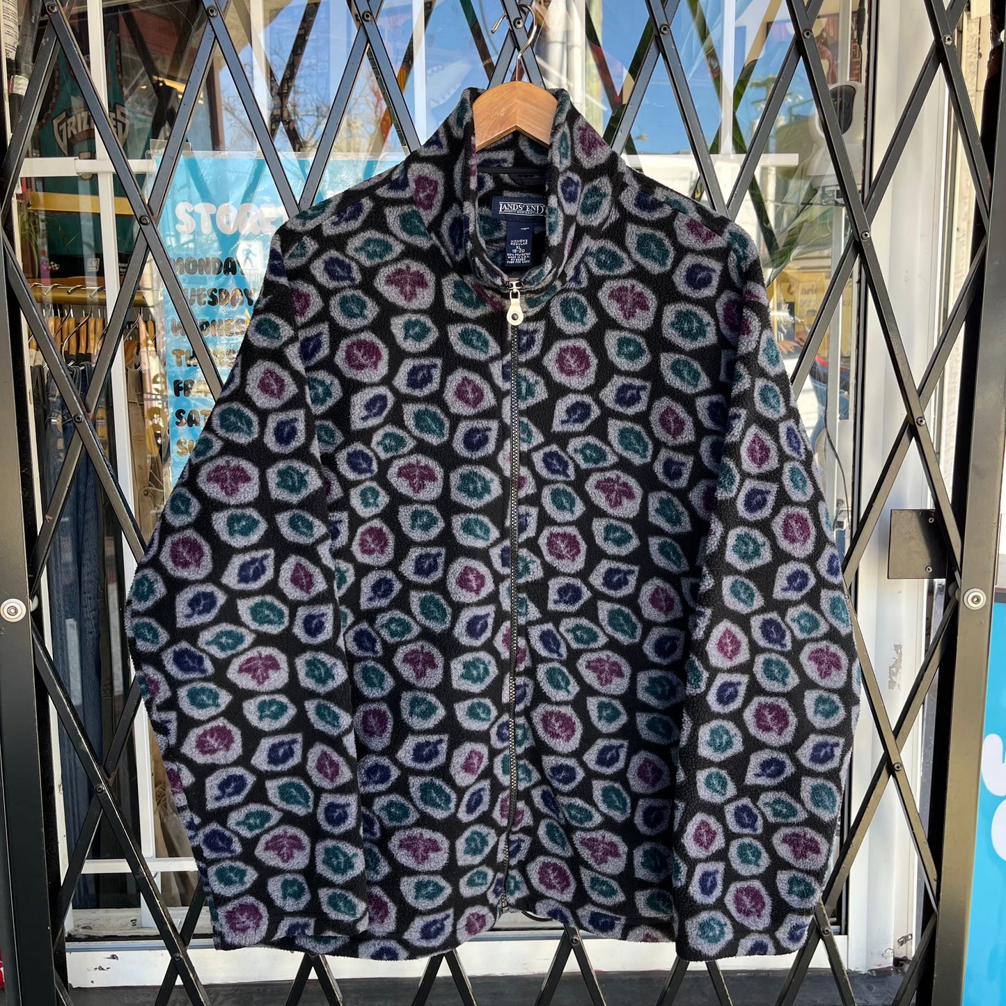 Vintage Fleece Zip Up Jacket - Size XL