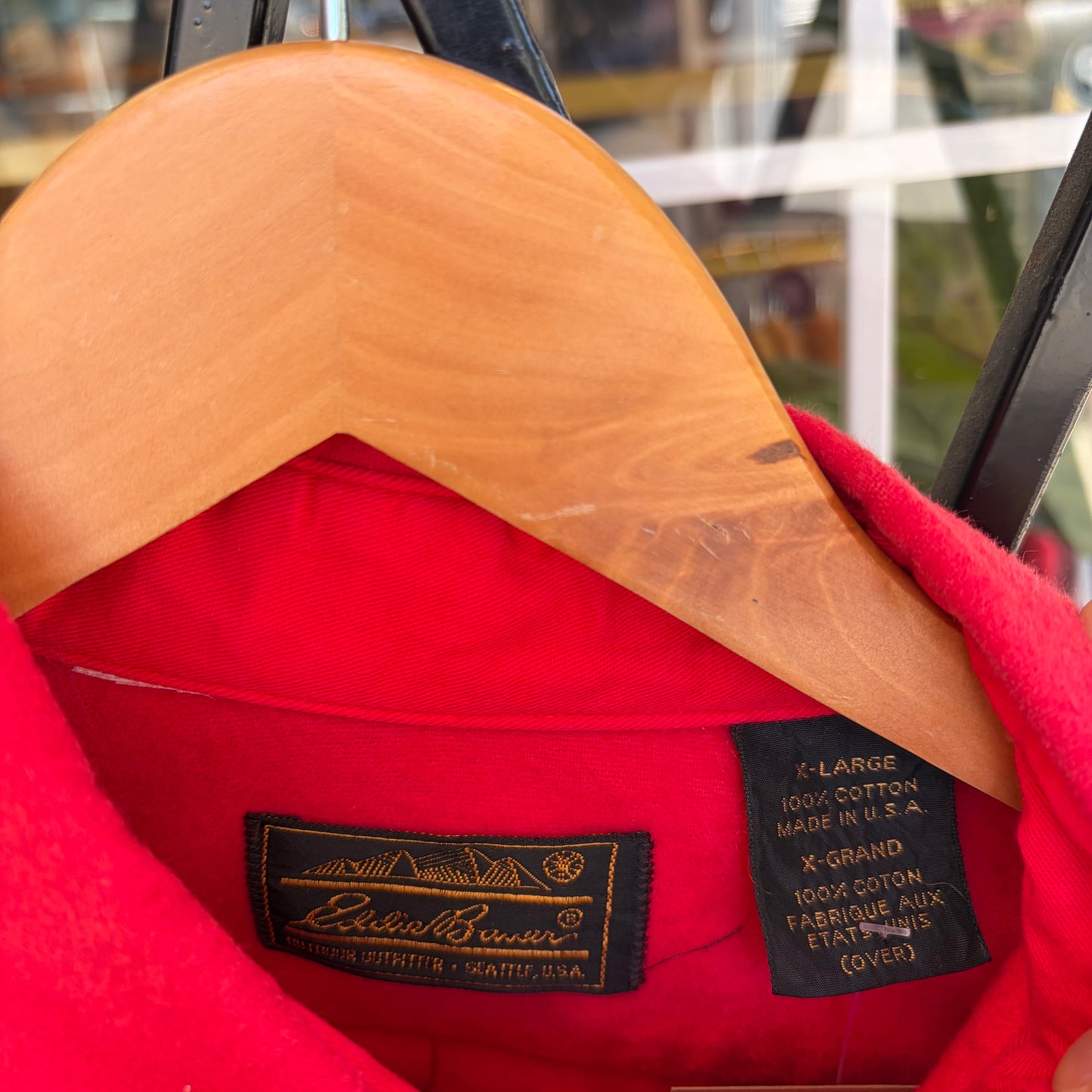 Vintage Eddie Bauer Chamois Button Up Shirt - Size XL