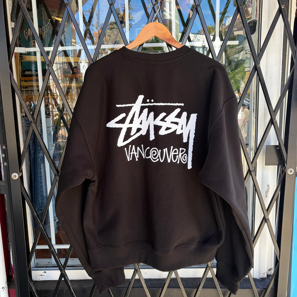 Stussy Vancouver Stock Crewneck Black - Size XL