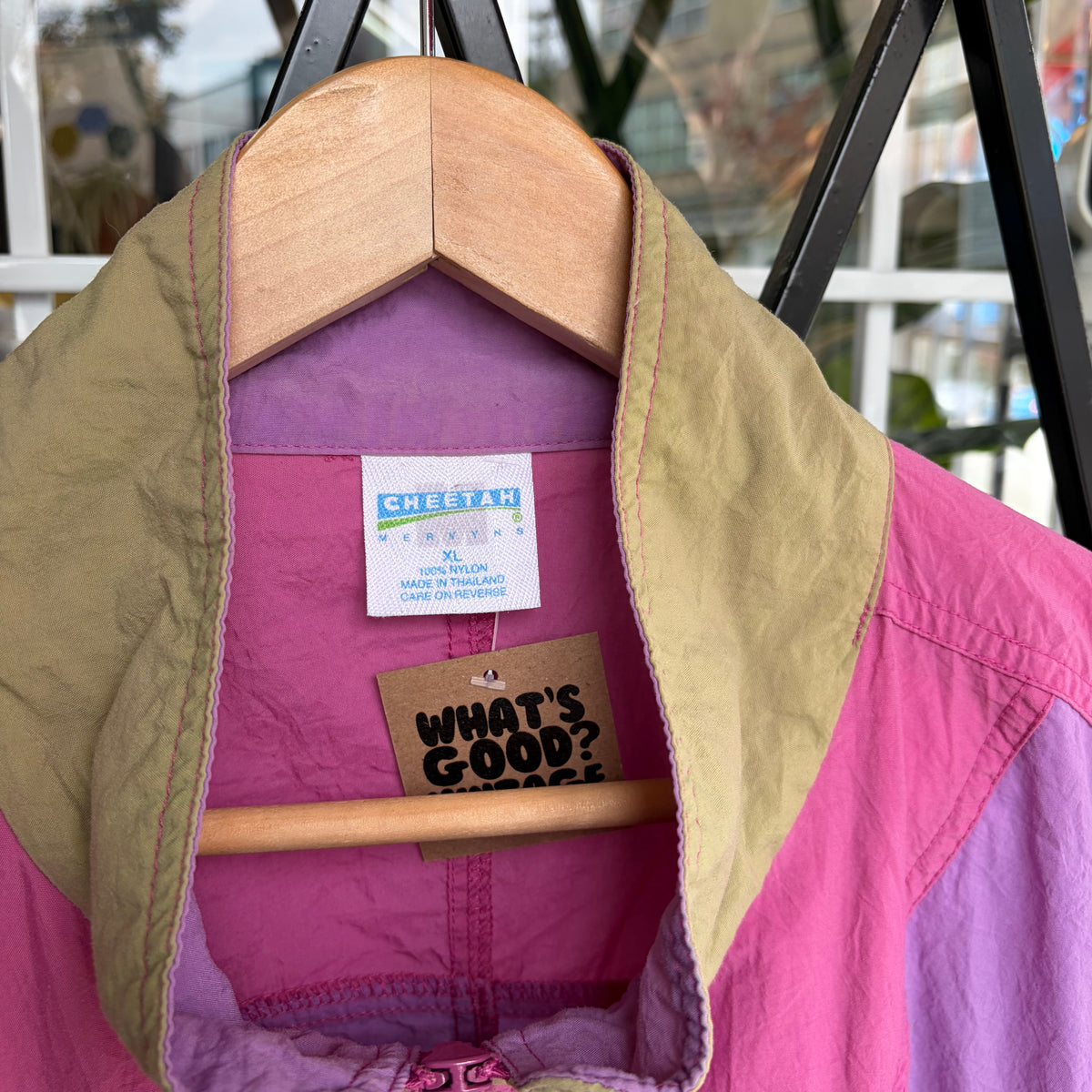 Vintage Half Zip Windbreaker - Size XL