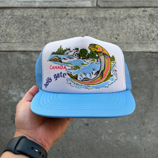 Vintage Hells Gate Fishing Trucker Hat